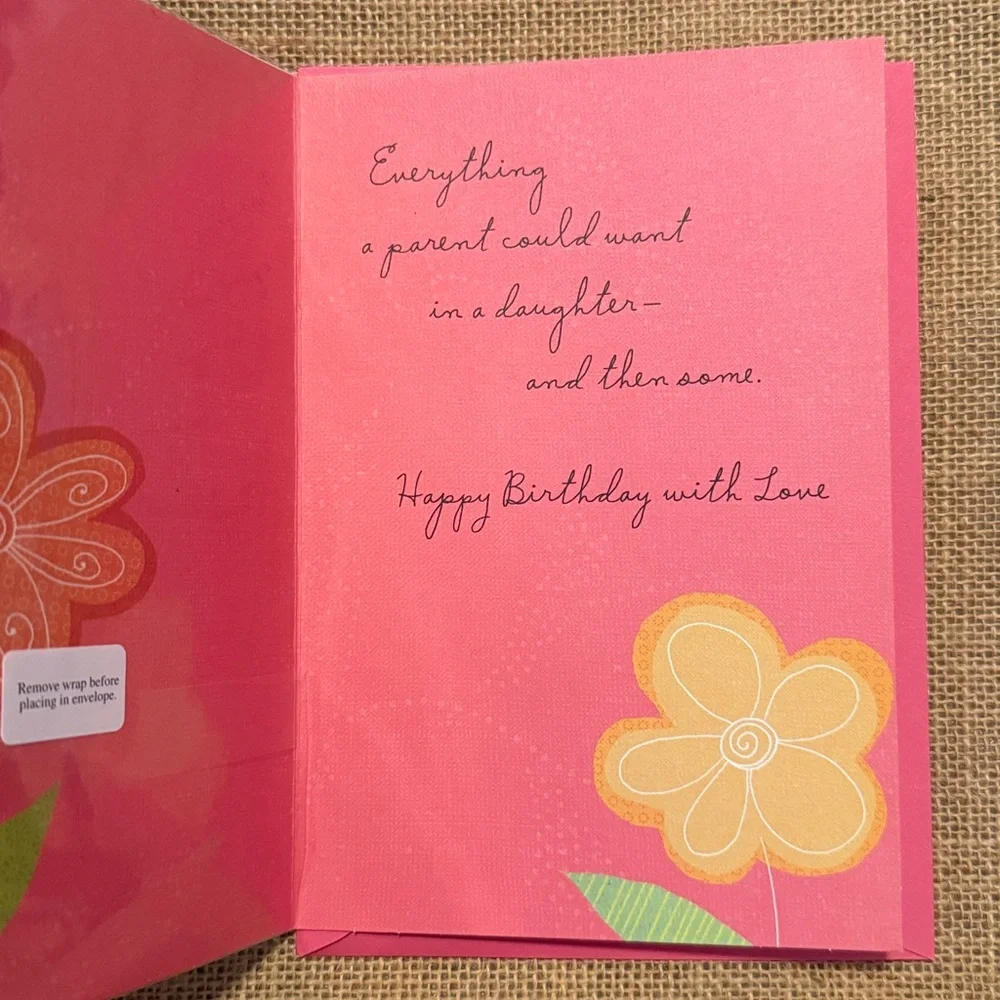 🌻 Bundle of 2 Hallmark Daughter Birthday Cards
